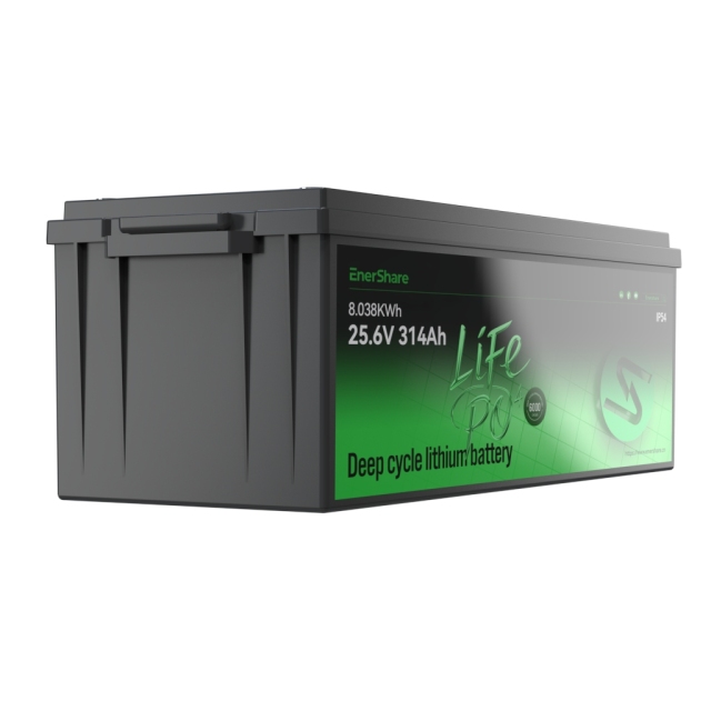 EnerShare 25.6V 314ah 8.038KWh High-Performance LFP Lithium Battery — Direct Lead-Acid Replacement Solution - 3