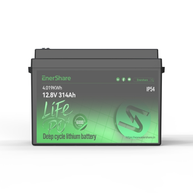 EnerShare 12.8V 314ah 4.019KWh High-Performance LFP Lithium Battery — Direct Lead-Acid Replacement Solution - 4